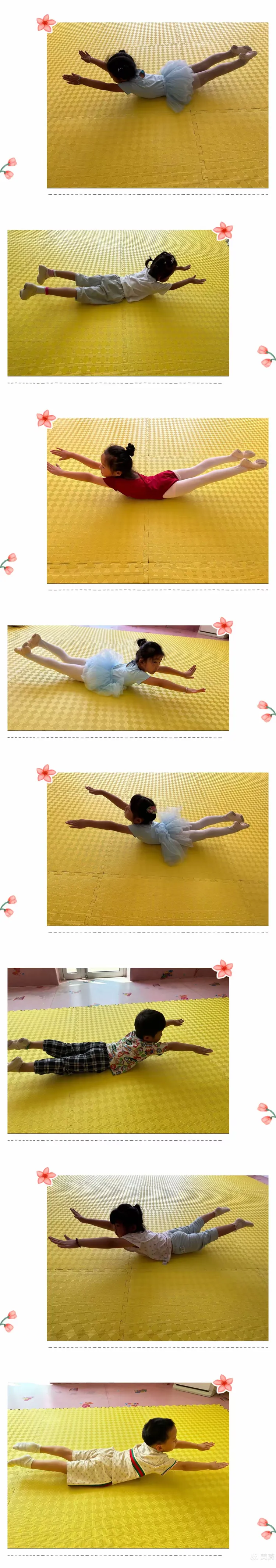 辛勤的付出总会有回报,让我们来看看孩子们练习基本功的认真模样吧!